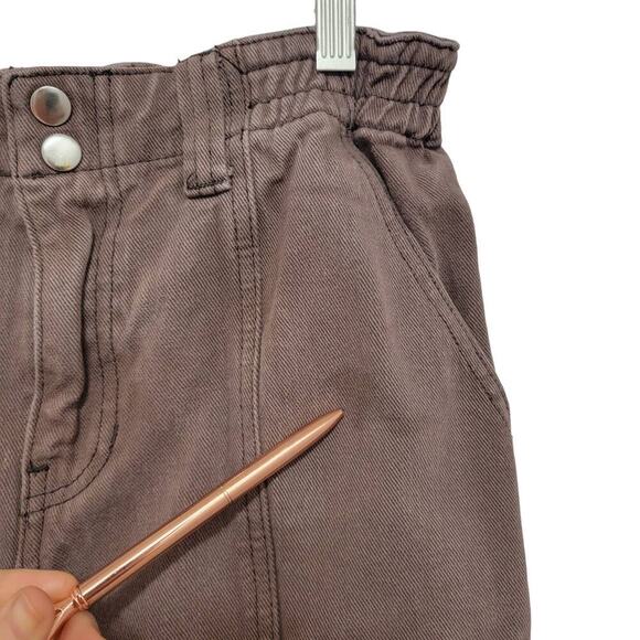 Pac Sun Elastic Waist Cargo Brown Medium 519 - Picture 4 of 14